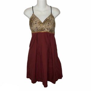 Roberta Oaks Hawaii Leopard cheetah mini dress
